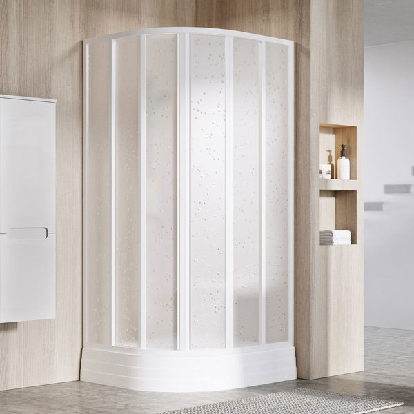 Ravak Supernova SKCP6-90 195 zuhanykabin ( fekete + Pearl polisztirén )