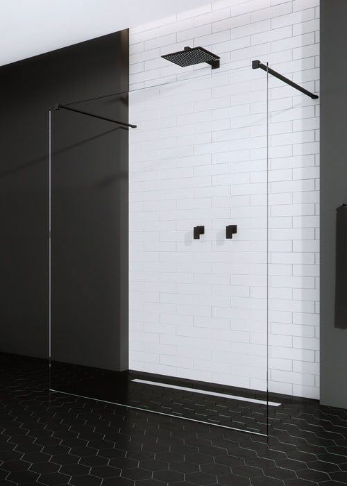 Radaway Modo New Black I 150 Walk-in zuhanyfal