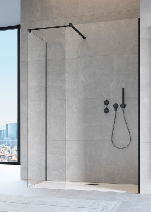 Radaway Modo New Black II 100 Walk-in zuhanyfal