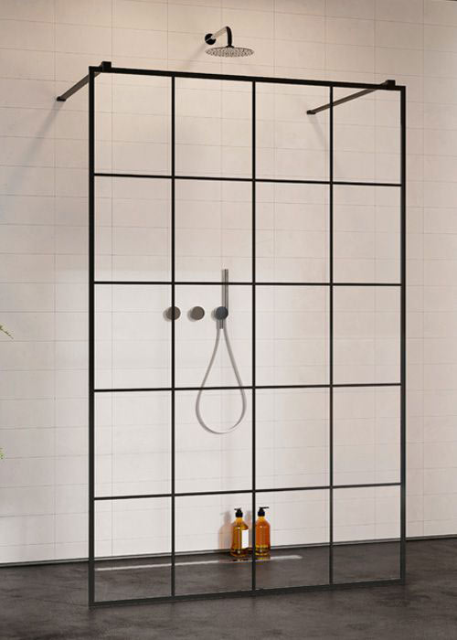 Radaway Modo X Black I 160 Factory Walk-in zuhanyfal
