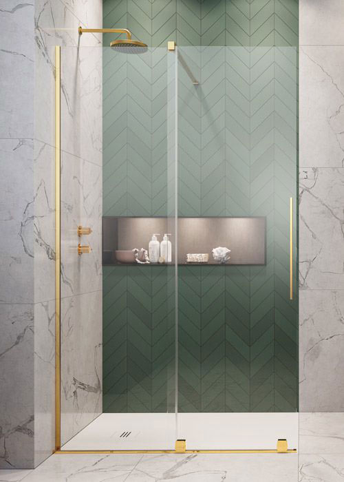 Radaway Furo Gold Walk-in 130 bal Walk-in zuhanyfal