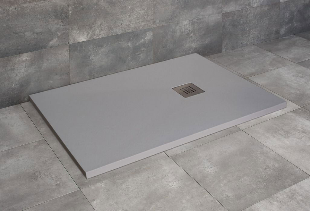 Radaway Kios F szögletes lapos szürke zuhanytálca 100x80