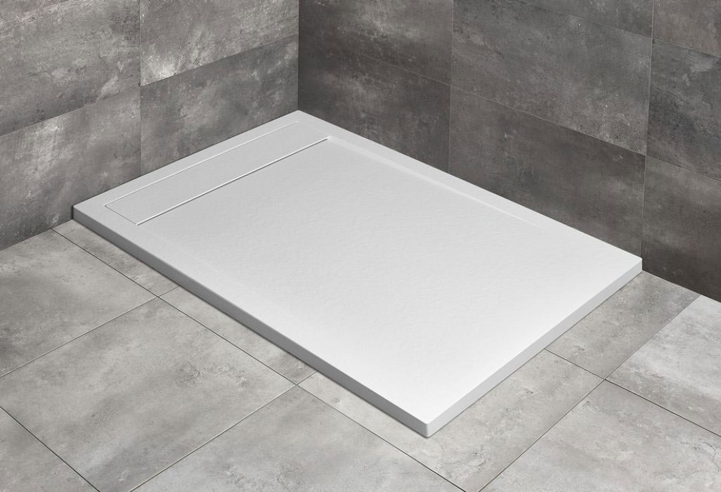 Radaway Teos F szögletes lapos fehér zuhanytálca 160x80