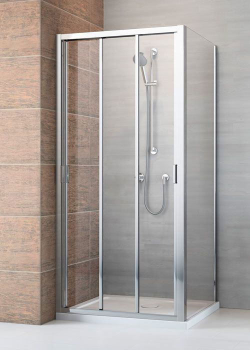 Radaway Evo DW 75 átlátszó szögletes zuhanykabin