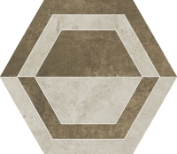 Paradyz padlódekor Paradyz Scratch Beige Hexagon B padlódekor