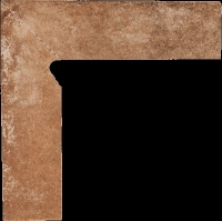 Paradyz Scandiano Rosso Lewy lábazati elem 8,1 x 30