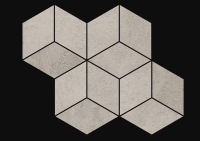 Paradyz Pure City Grys Mozaika Prasowana Romb Hexagon mozaik 20,4 x 23,8