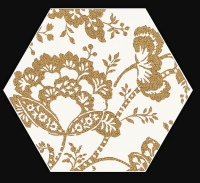 Paradyz Shiny Lines Gold Heksagon Inserto C dekorcsempe 19,8 x 17,1