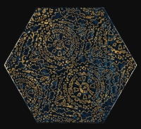 Paradyz Urban Colours Blue Inserto Szklane Heksagon A dekorcsempe 17,1 x 19,8