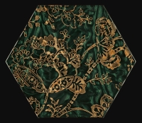 Paradyz Urban Colours Green Inserto Szklane Heksagon C dekorcsempe 17,1 x 19,8