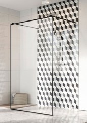 Radaway Modo New Black I 150 Frame Walk-in zuhanyfal