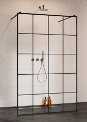 Radaway Modo X Black I 130 Factory Walk-in zuhanyfal