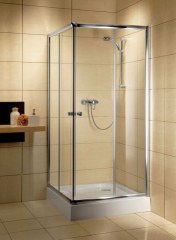 Radaway Classic C 80x80 fabrik króm profillal szögletes zuhanykabin