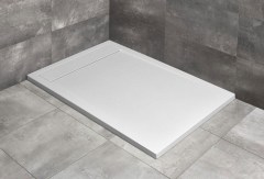 Radaway Teos F szögletes lapos fehér zuhanytálca 160x80