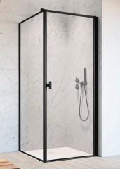 Radaway Nes Black KDJ I Frame 90 B átlátszó szögletes zuhanykabin