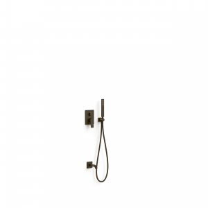 Tres Project-Tres falba süllyesztett kádtöltő csaptelep, kézizuhannyal black bronze 21128007KMB